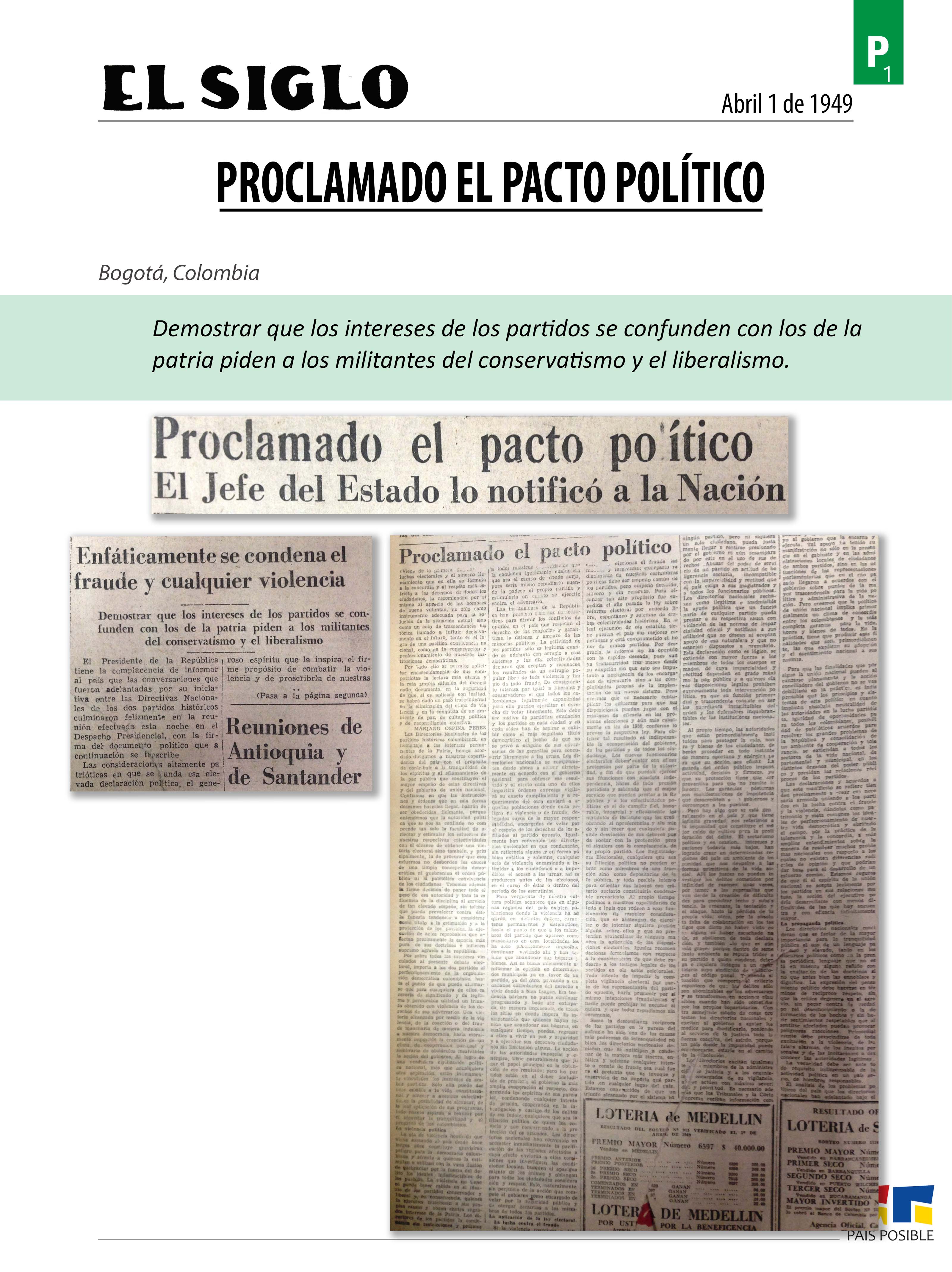 El Siglo, abril 1 de 1949