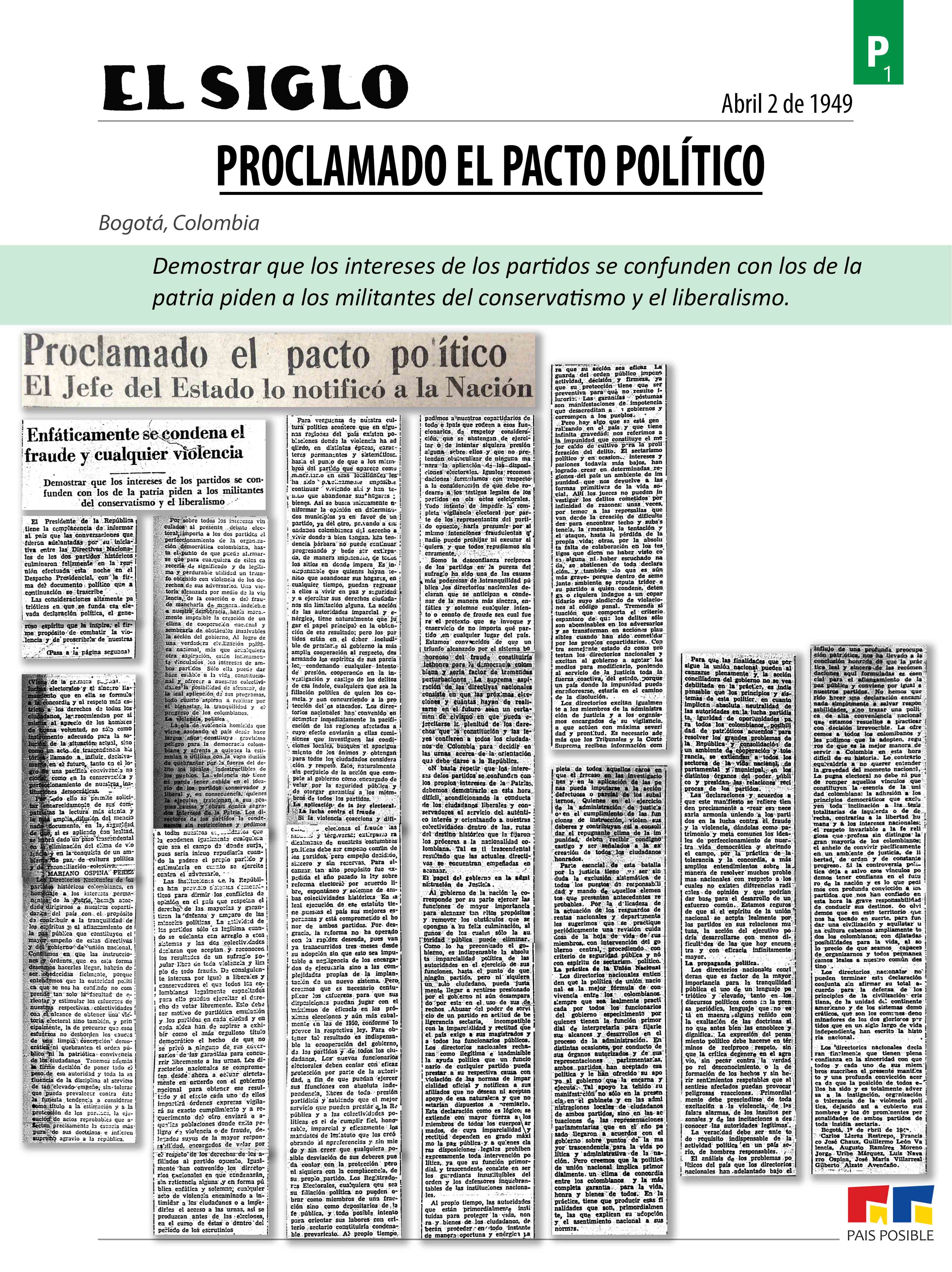 El Siglo, abril 2 de 1949