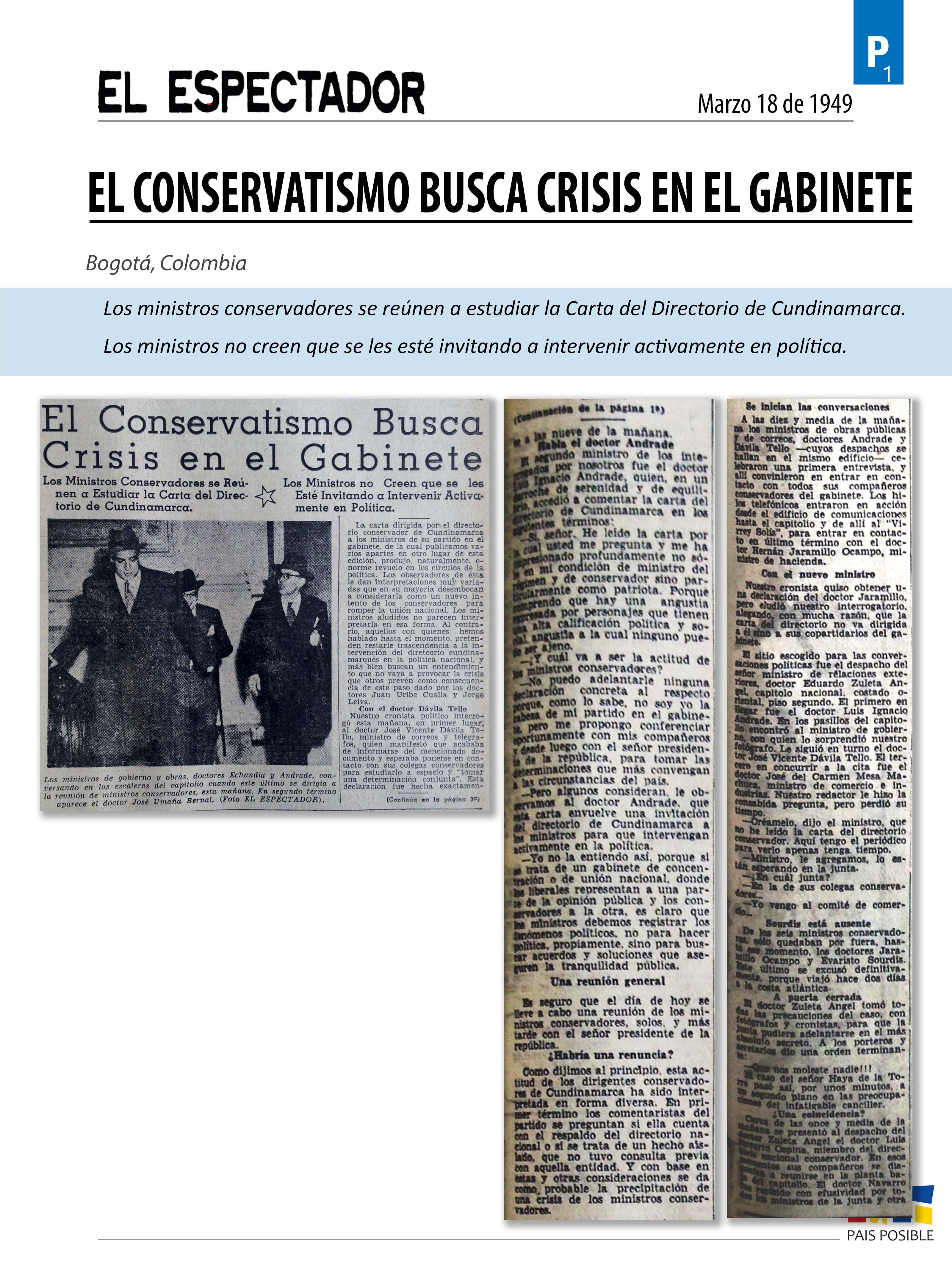 El Espectador, marzo 18 de 1949