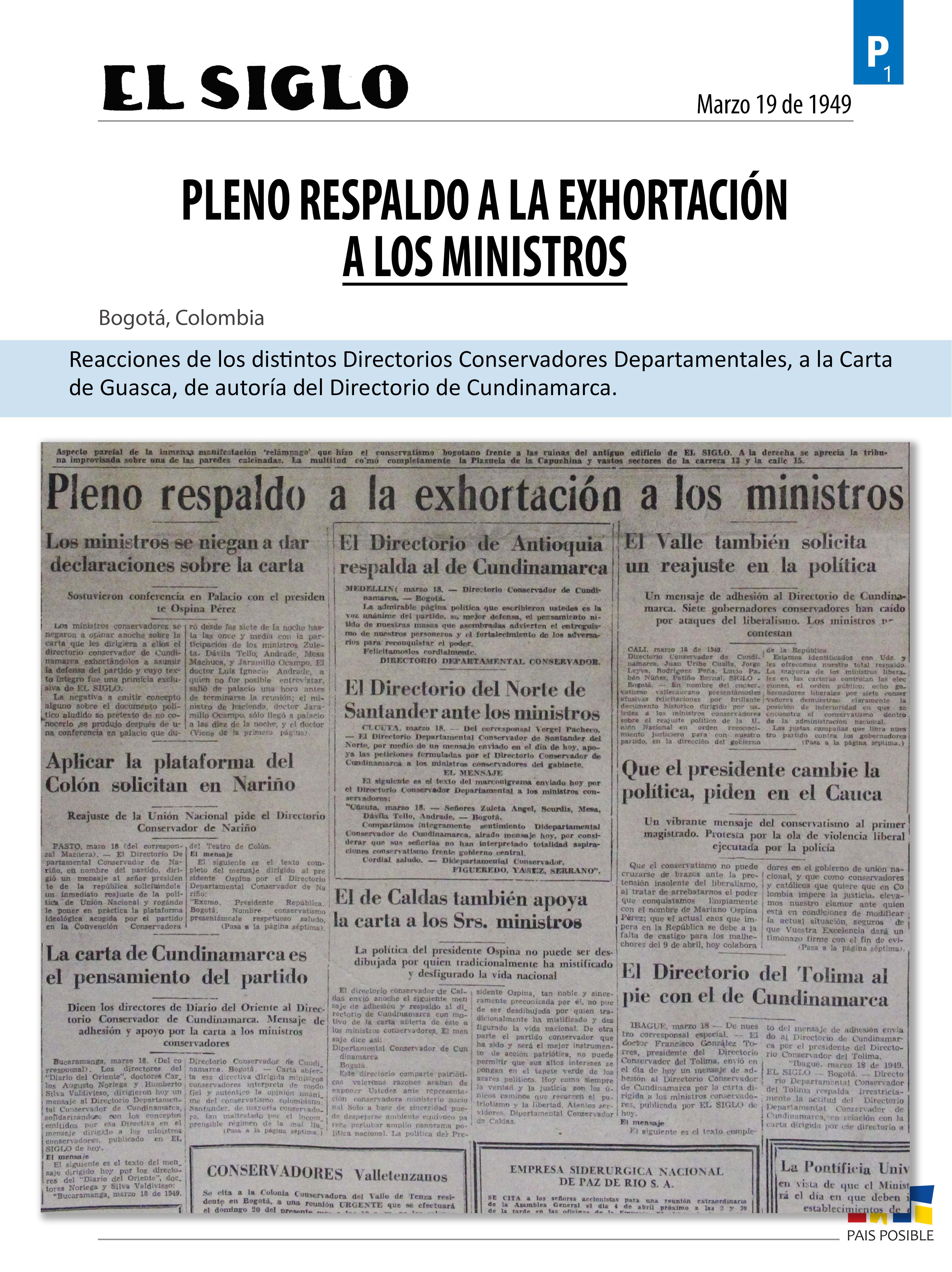 El Siglo, marzo 19 de 1949