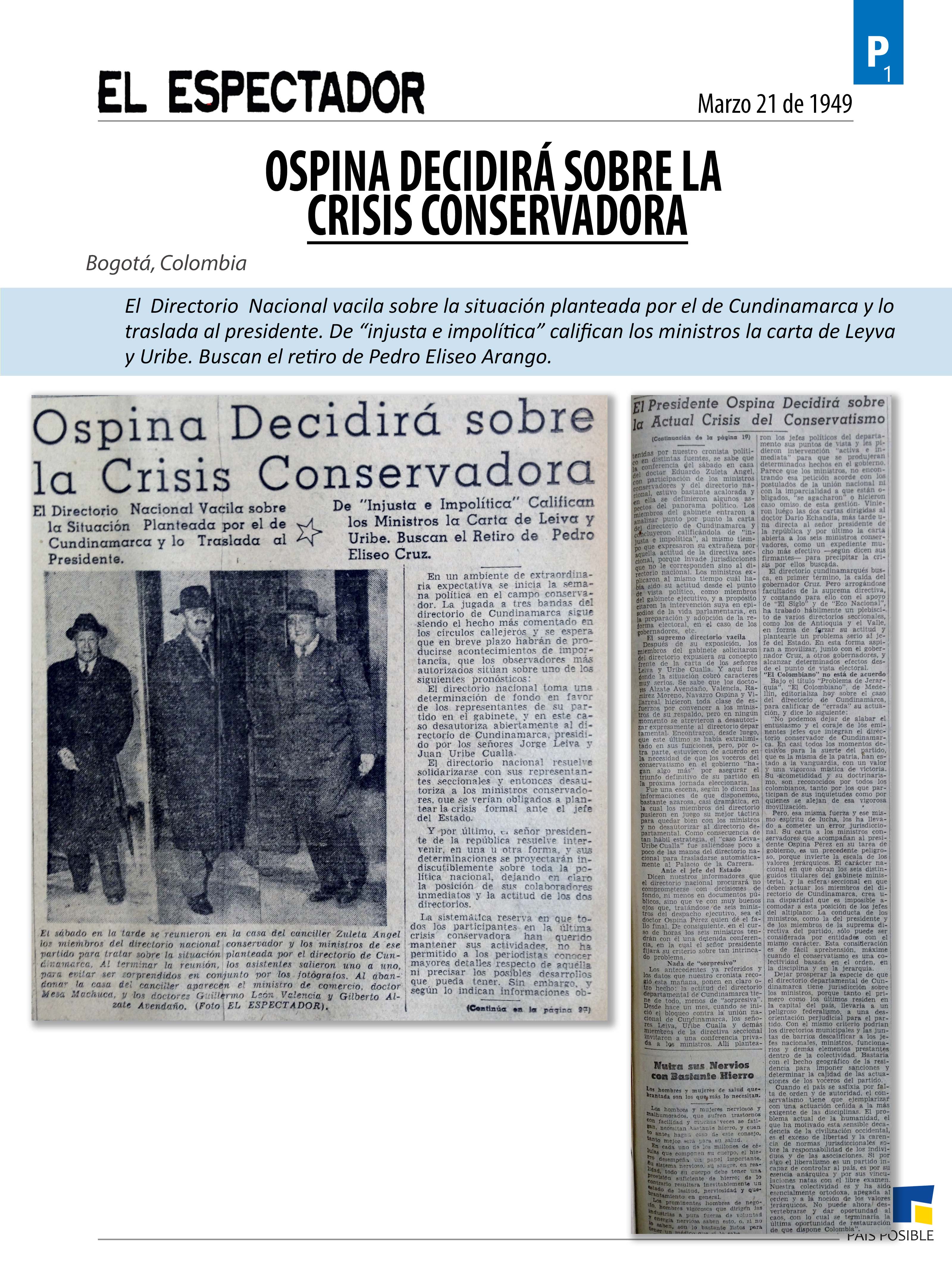 El Espectador, marzo 21 de 1949